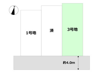 宝塚市雲雀丘2丁目新築一戸建ての区画図
