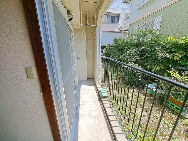 若草ハイツのバルコニー