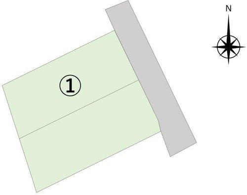 総社市三輪分譲地の区画図