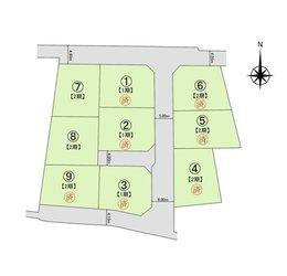 総社市中原9区画の区画図|全体区画図