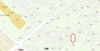 【地図】 | 石岡字大塚3024番1