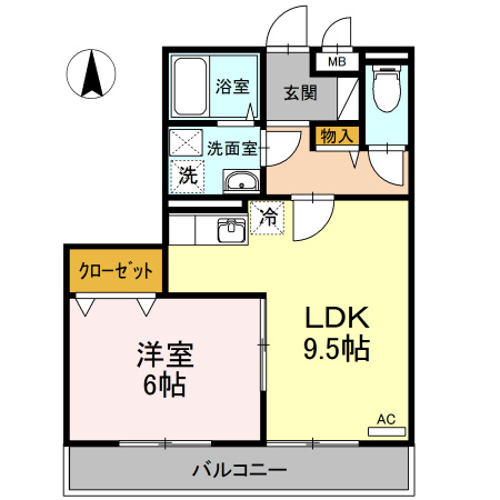ビレッジ北久保 C棟の間取り