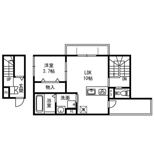 フォレストメゾン南鴻池の間取り