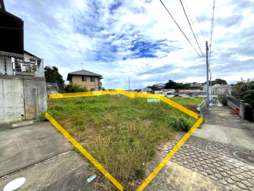 売土地　中央区広沢3丁目の外観|通りから少し入ったところになります。
