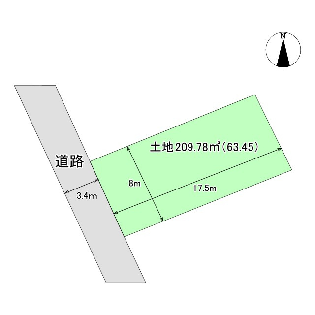 売土地　中央区広沢3丁目の土地図
