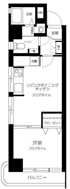 秀和目黒駅前レジデンスの間取り