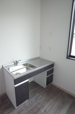 【キッチン】 | 生実町貸事務所 | コンロはIHかカセットコンロを使用（ガス配管無し）