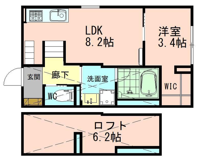 【間取り】 | スマイシアAPARTMENT西富田