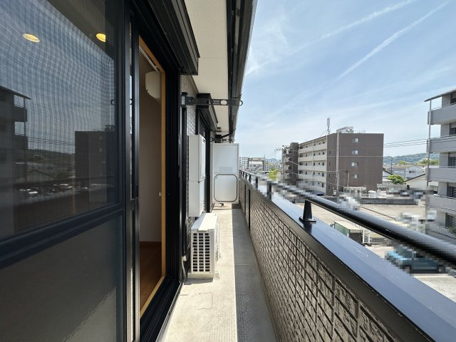 ヴィレッジ札場 A棟のバルコニー