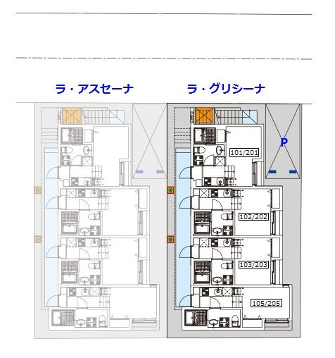ラ・グリシーナの区画図