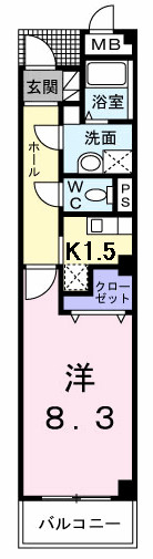 メゾン・ソレイユＮの間取り|間取図