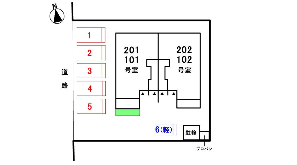 プリート高須の駐車場|駐車場
