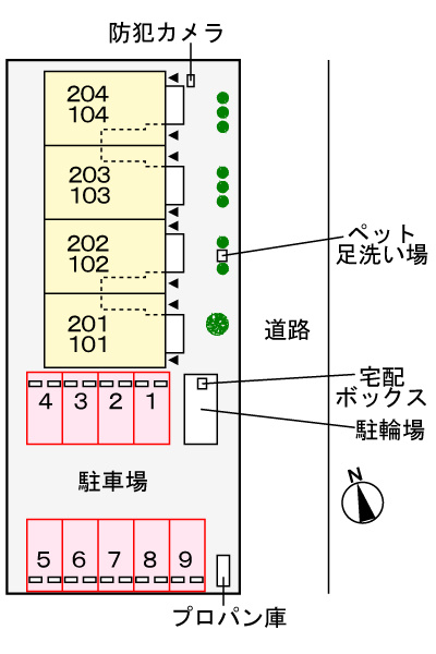 ｃａｌｍｅＭの駐車場|駐車場
