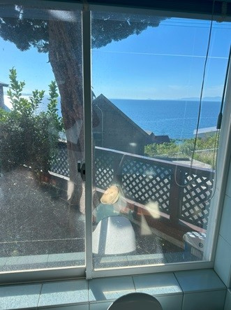  | 洲本市五色町鳥飼浦　オーシャンビューの別荘 | 浴室からの眺望画像