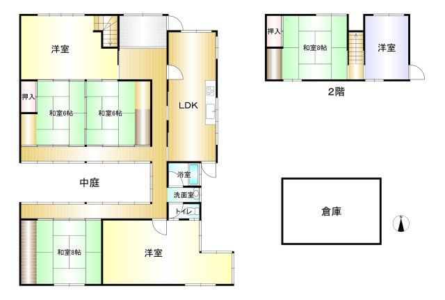 【間取り】 | 香芝市狐井　中古戸建 | ◆別途倉庫があり駐車スペースあり♪