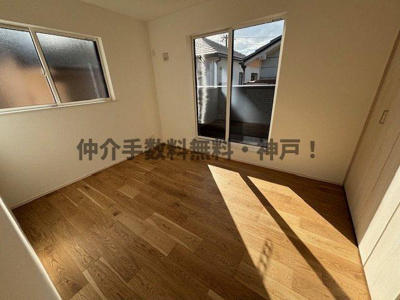 【洋室】 | 明石市中朝霧丘　新築戸建　仲介手数料無料！ | 個人の部屋や寝室として使える洋室です