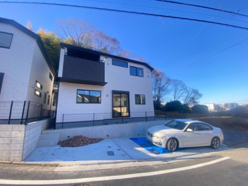 祝：成約済み　八王子市　大船町　新築戸建て　4期の外観|八王子の緑豊かな住環境で、穏やかな新生活を。環境の良さがおすすめの新築戸建てです。～仲介手数料無料☆八王子ひなた不動産～八王子市大船町　新築戸建て
