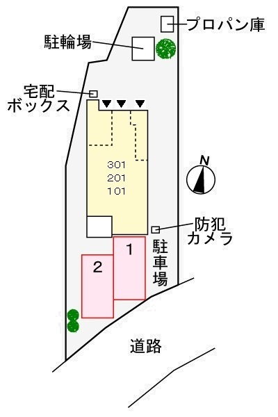 サンリット松葉の駐車場|駐車場