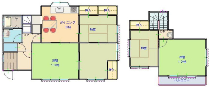 上尾市大字原市　中古戸建ての間取り|上尾市大字原市　中古戸建て、5DK、土地面積172.03m2、建物面積105.99m2