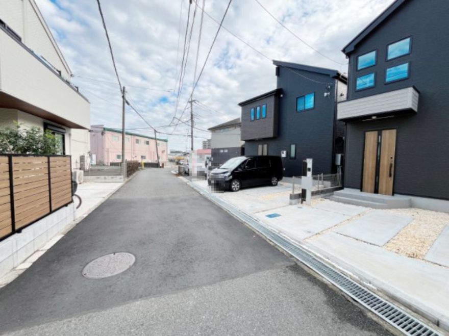 祝：成約済み　八王子市　大和田町　新築戸建て　６期の前面道路含む現地写真|周辺は閑静な住宅地。穏やかな住環境が広がる住まいです。～仲介手数料無料☆八王子ひなた不動産～八王子市大和田町　新築戸建て