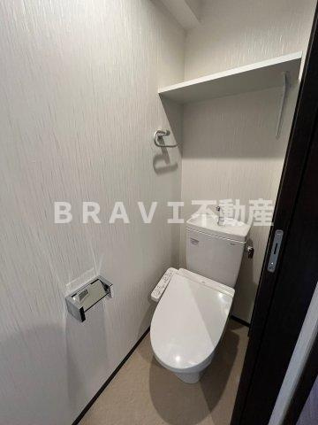 プレジオ松屋町　BRAVI不動産のトイレ|【プレジオ松屋町】清潔感のあるトイレです