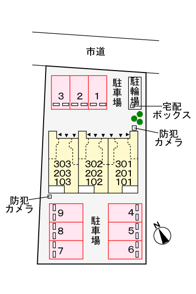 中之島荘の駐車場|駐車場