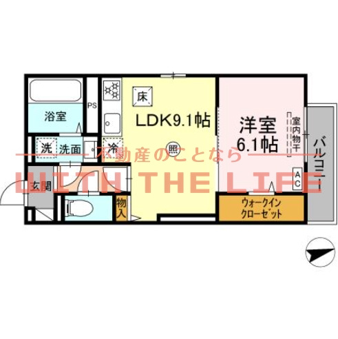 グランデシェチオ千本杉Ⅱ【キャッシュバック対象物件】の間取り