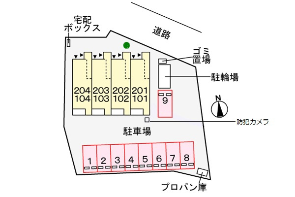 ＭＩＹＡＮＯＭＡＲＵ・南の区画図|駐車場