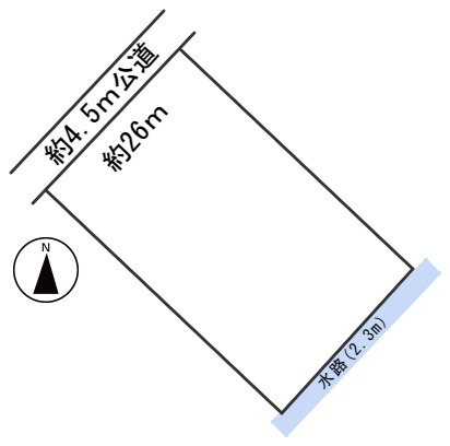 ６４０３８　岐阜市日野東４丁目土地の区画図