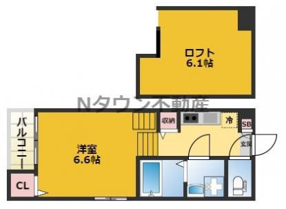 【間取り】 | N’sタウン本陣 | 間取りです。
