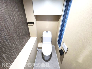 【トイレ】 | レスタージュ伊丹サーフアライブ | 新品のトイレ、温水洗浄便座です♪水廻り全てが新品で気持ちよくご入居していただけます！