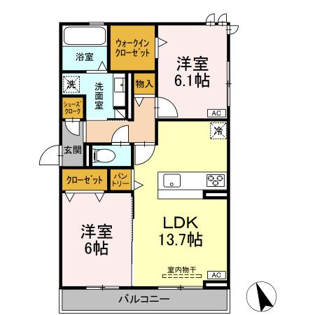 D-square東橋良の間取り