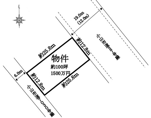 小山市南乙女2丁目の区画図