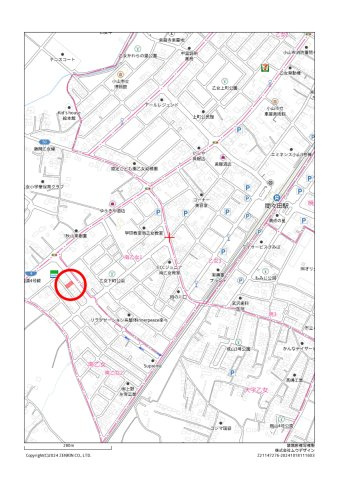 小山市南乙女2丁目の地図