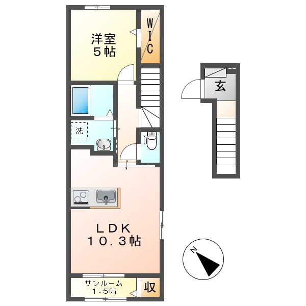 ルナテセラⅠの間取り