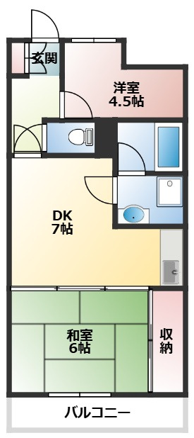 クレスト弐番館の間取り