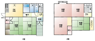 【間取り】 | 鹿屋市古江町　中古戸建