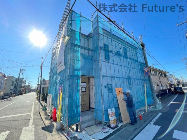 三郷市戸ヶ崎2丁目　新築戸建　全1棟の外観|現地の写真になります。