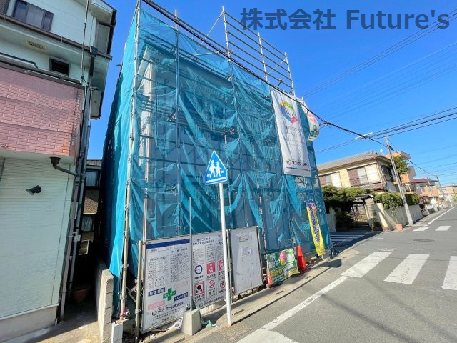 三郷市戸ヶ崎2丁目　新築戸建　全1棟の外観|現地の写真になります。