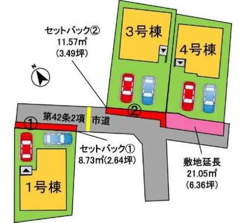よかタウン　岡山市北区今保【仲介手数料無料】の区画図