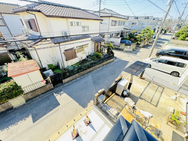 松戸市五香南3丁目新築戸建【高木第二小学校：10分】の展望|バルコニーより道路側眺望