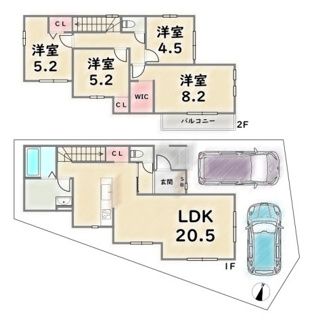 【間取り】 | 右京区嵯峨天龍寺広道町