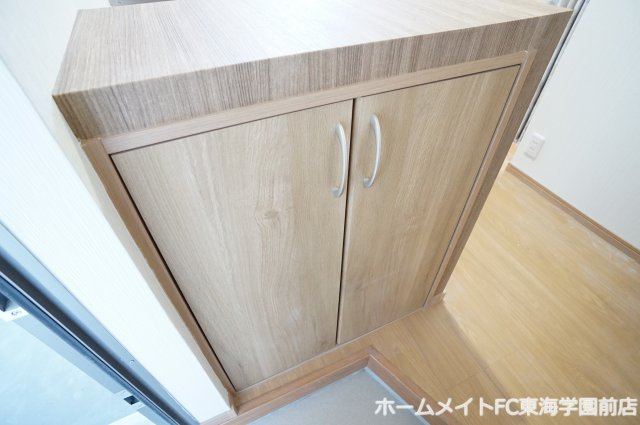 熊本市北区清水万石５丁目のアパートの玄関