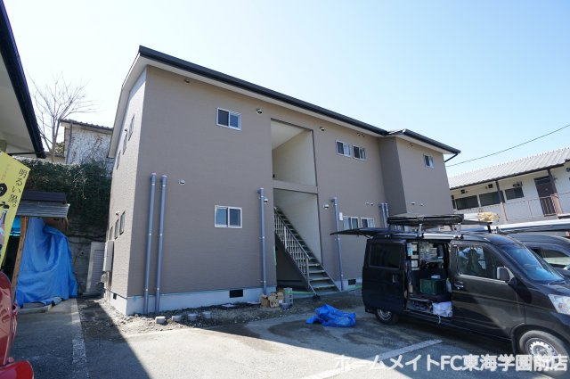 熊本市北区清水万石５丁目のアパートの外観