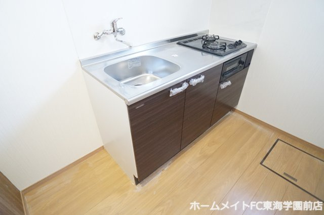 熊本市北区清水万石５丁目のアパートのキッチン