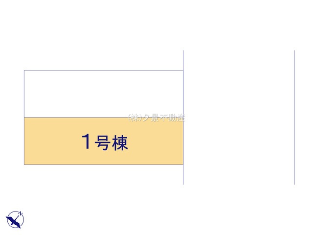 《仲介手数料無料》緑区宮本２丁目4-19(1号棟)新築一戸建ての区画図