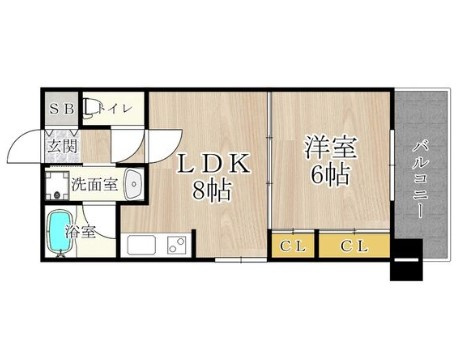 【間取り】 | CITY SPIRE難波WEST