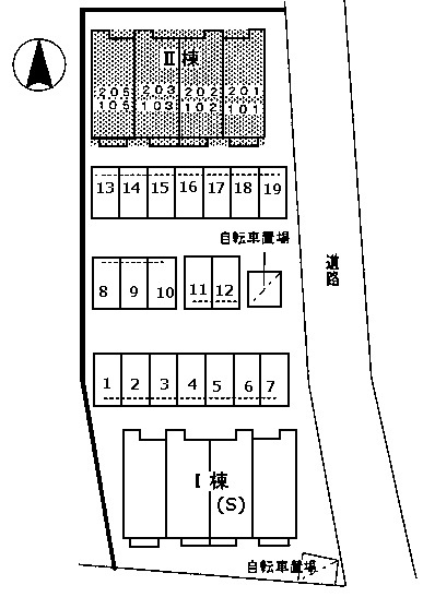 メゾン　アンソレイエNの区画図