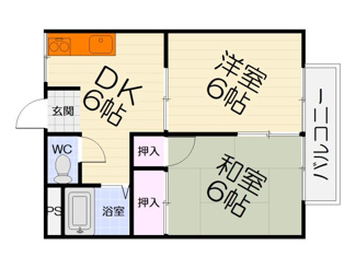【間取り】 | 野守ハイツ