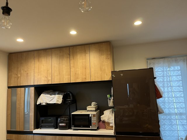 中古住宅　江崎北の収納|キッチン背面